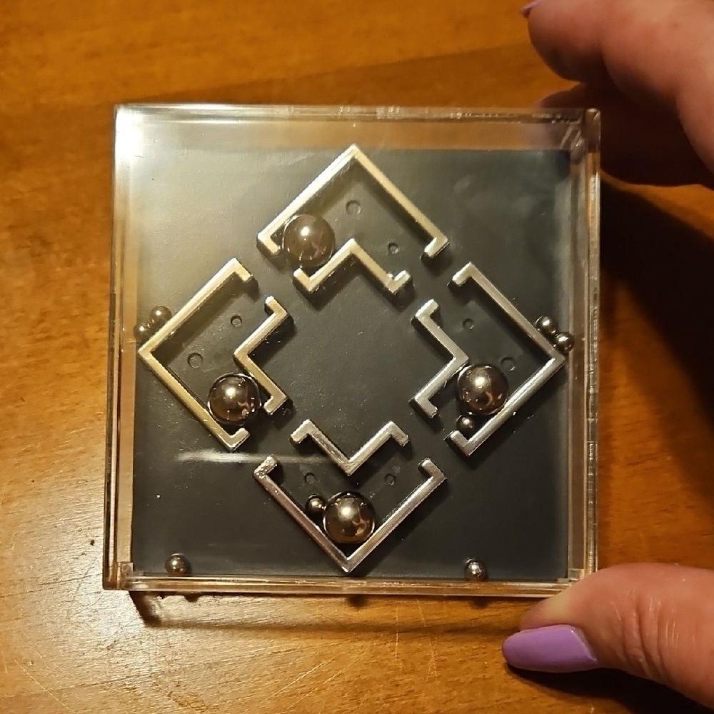 Silver Maze Puzzle Game